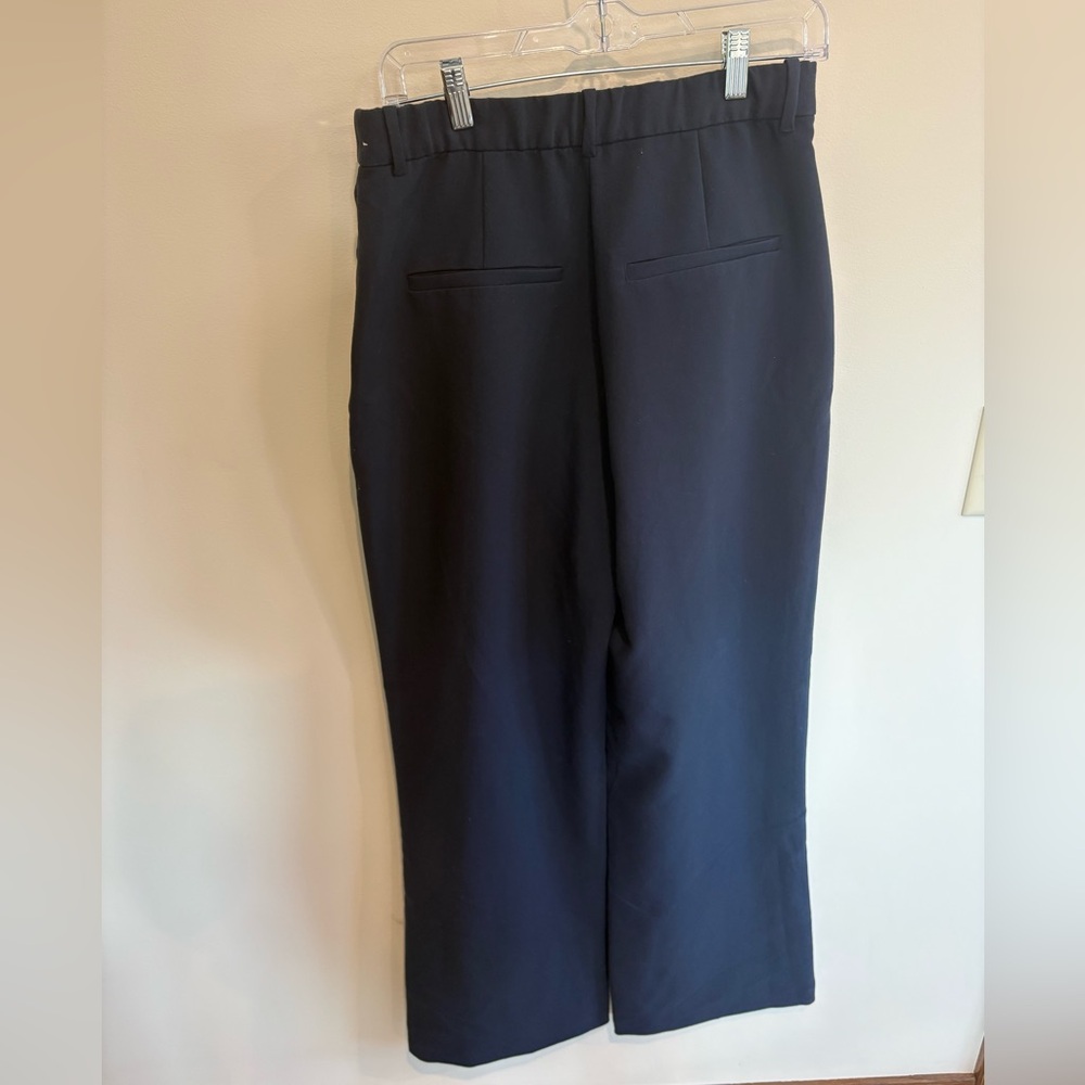 Abercrombie & Fitch Curve Love Sloane Tailored Wide Leg Pant 30Tall/10T Navy NWT - Picture 4 of 7